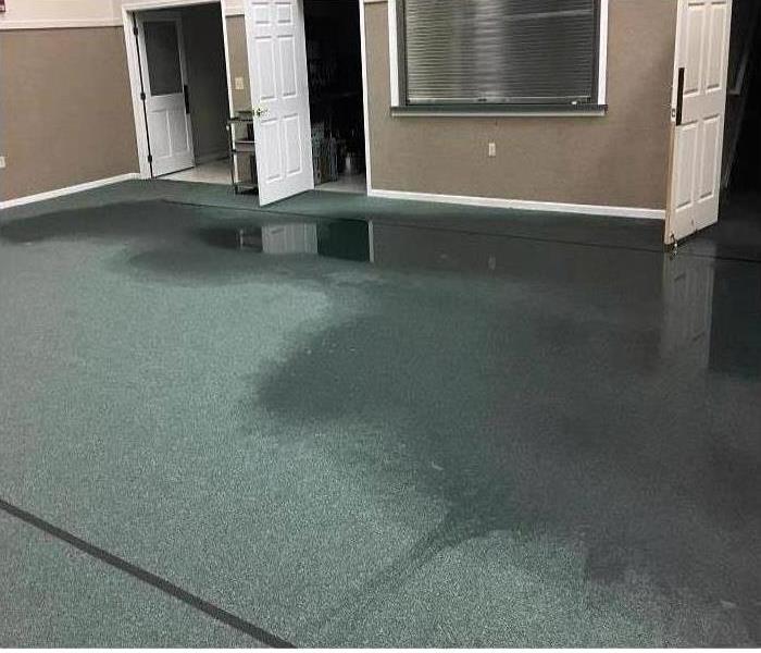 Flooded Carpet in Home Pooling Water